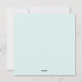 Carte plate de vacances de lumières de Noël (Dos)