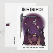 Carte plate de vacances Hex Mex Halloween (Devant / Derrière)