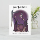 Carte plate de vacances Hex Mex Halloween (Debout devant)