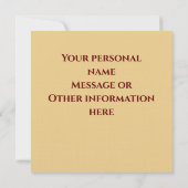 Carte plate de vœux automnale de citrouilles de st (Dos)