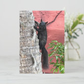 Carte Plate d'écureuil noir (Debout devant)