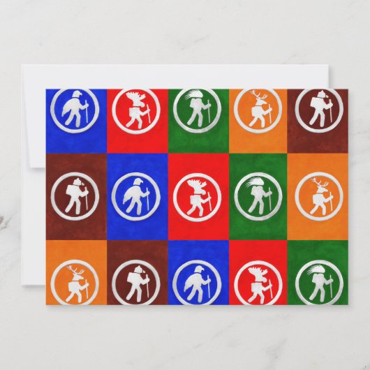 Carte plate des marqueurs de sentiers animaux (Devant)