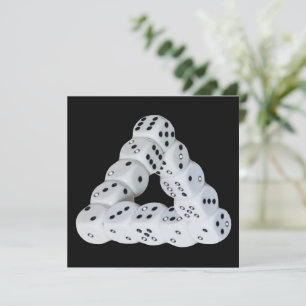 Carte plate Dice d'illusion optique