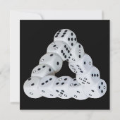 Carte plate Dice d'illusion optique (Dos)