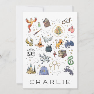 Carte plate d'icônes HARRY POTTER™