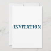 CARTE PLATE D'INVITATION (Dos)