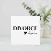 Carte plate Divorce Happens (Debout devant)