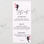 Carte plate du menu Fairy Party Whimsical (Devant)