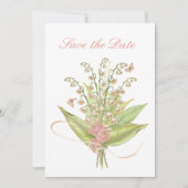 Carte plate en aquarelle rose (Devant)