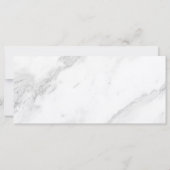 Carte plate en marbre blanc (Dos)
