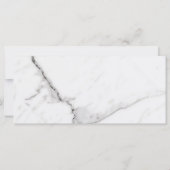 Carte plate en marbre blanc (Dos)