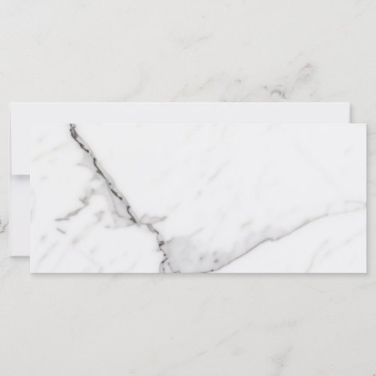 Carte plate en marbre blanc (Devant)