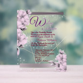 Carte plate florale à la lavande (Neutre)