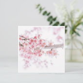 CARTE PLATE FLORALE CHERRY BLOSSOM (Debout devant)
