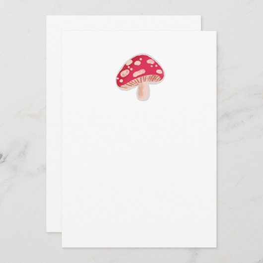 Carte Plate-forme de champignons minimale (Devant / Derrière)