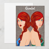 Carte plate Gemini (Devant / Derrière)