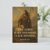 Carte plate guerrier de foi et de force (Debout devant)