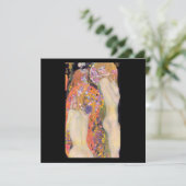 CARTE PLATE : GUSTAV KLIMT : SERPENTS D'EAU II (Debout devant)