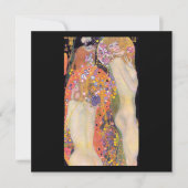 CARTE PLATE : GUSTAV KLIMT : SERPENTS D'EAU II (Devant)