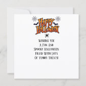 Carte plate Halloween (Dos)
