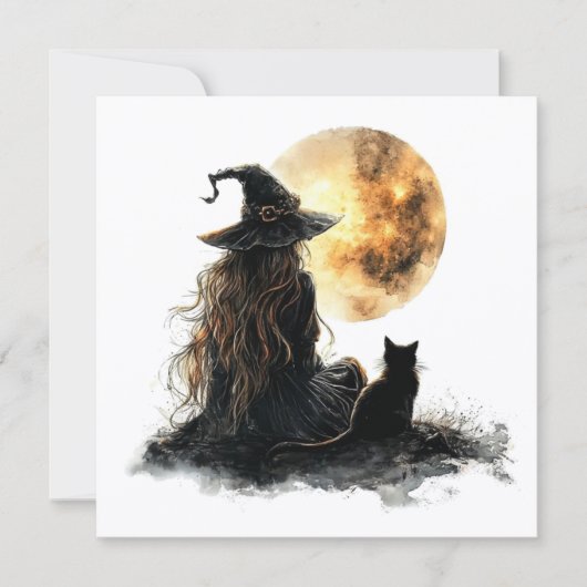 Carte plate Halloween (Devant)