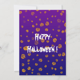 Carte plate Halloween Jack Pumpkins