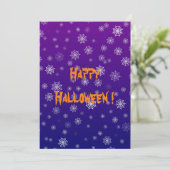 Carte plate Halloween Spider Web (Debout devant)