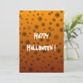 Carte plate Halloween Spider Web (Debout devant)