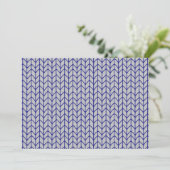 CARTE PLATE/HORIZONTALE 5x7 EN MAILLE GRIS BLEU (Debout devant)