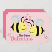 Carte plate horizontale de Saint-Valentin de mine (Devant / Derrière)