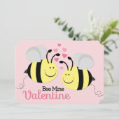 Carte plate horizontale de Saint-Valentin de mine (Debout devant)