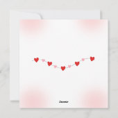 Carte plate - Invitation pour une baby shower (Dos)