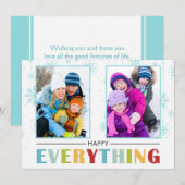 Carte Plate Joyeuses Fêtes 2016 (Devant / Derrière)