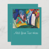 CARTE PLATE : KANDINSKY : CASCADE (Devant / Derrière)