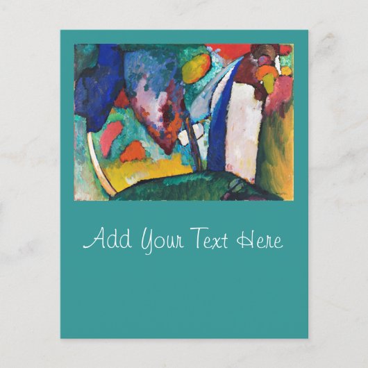 CARTE PLATE : KANDINSKY : CASCADE (Devant)