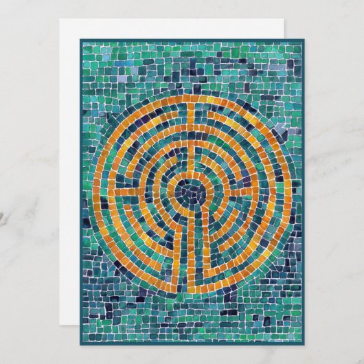 Carte plate LABYRINTH II 5,5 x 7,5 (Devant / Derrière)