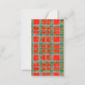 Carte plate MAC BAIN TARTAN 3.5x2 (Devant)
