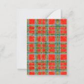 Carte plate MAC BAIN TARTAN 3.5x2.5 (Devant)
