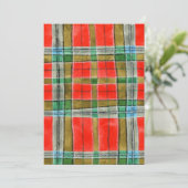 CARTE PLATE MAC BAIN TARTAN 5x7 / Verticale (Debout devant)