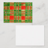 Carte plate MAC GREGOR TARTAN 3,5 x 2,5 (Devant / Derrière)