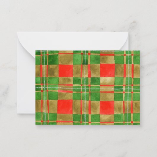 Carte plate MAC GREGOR TARTAN 3,5 x 2,5 (Devant)
