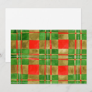 CARTE PLATE MAC GREGOR TARTAN 5x7 / Horizontal