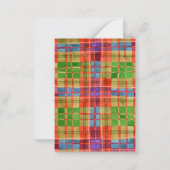 Carte plate MAC RAE TARTAN 3,5x2,5 (Devant)