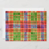 CARTE PLATE MAC RAE TARTAN 5.5x7.5 / Horizontal (Devant)