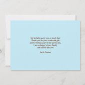 Carte plate Merci Les Animaux (Dos)