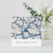 CARTE PLATE : MERCI : WILLIAM MORRIS : COULEUR D'E (Debout devant)