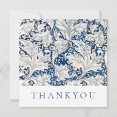 CARTE PLATE : MERCI : WILLIAM MORRIS : COULEUR D'E (Devant)