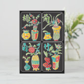 Carte plate MJ Fleurs/Saisons (Debout devant)