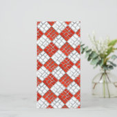 CARTE PLATE MOSAÏQUE À COCHE ROUGE 8x4 / Verticale (Debout devant)