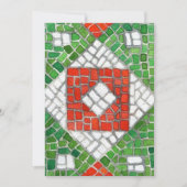 CARTE PLATE MOSAÏQUE DE FÊTES 5x7 / Verticale (Devant)
